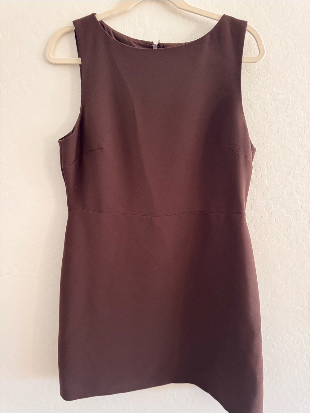 Gianni Bini Chocolate Brown Sleeveless Shift Dress
